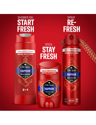 Old Spice Captain kinkekomplekt reisikotis