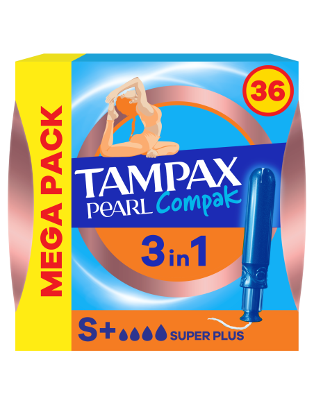 Tampax Compak Pearl Super Plus Tampoonid Aplikaatoriga, 36 tk 