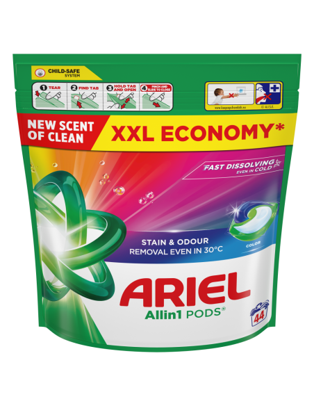 Ariel All-in-1 PODS Color Pesukapslid, 44 Pesukorda
