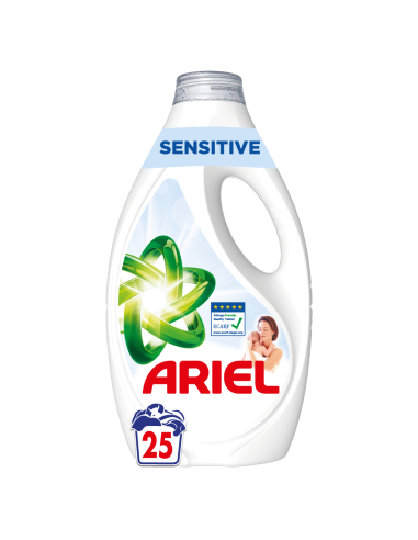 Ariel Sensitive Pesugeel, 25 Pesukorda, 1.125 L