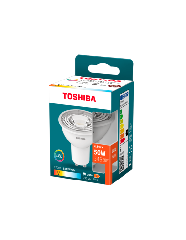 KAST 5 tk! Toshiba LED 4,5W (50W) GU10 soe...