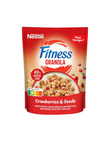 Nestle Fitness Granola jõhvikate ja seemnetega...