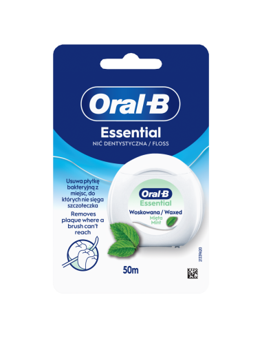 Oral-B Essential Mint vahatatud hambaniit 50 m