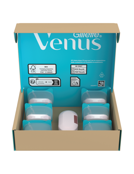 Gillette Venus Pro Smooth Sensitive 10 vahetustera ja terade hoidik