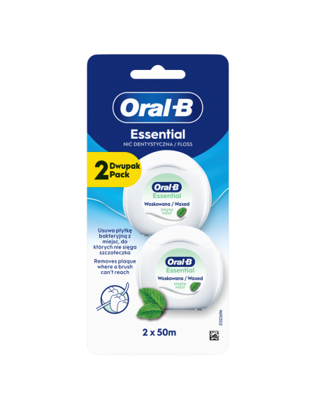 KAST 48 tk! Oral-B Essential Mint Vahatatud Hambaniit 2x50 m