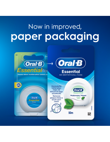Oral-B Essential Mint Vahatatud Hambaniit 50 m