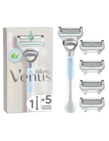 Gillette Venus Satin Care Aloe Raseerija + 5 Tera