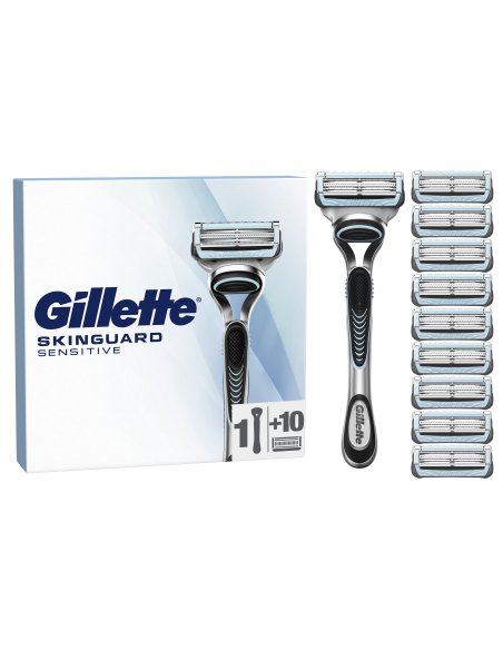 KAST 13 tk! Gillette SkinGuard Raseerija Meestele + 11 Tera