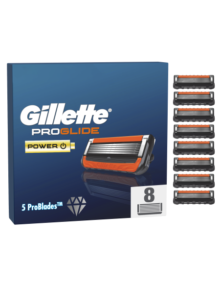 KAST 22 tk! Gillette Proglide Power Varuterad Meestele, 8 Vahetustera