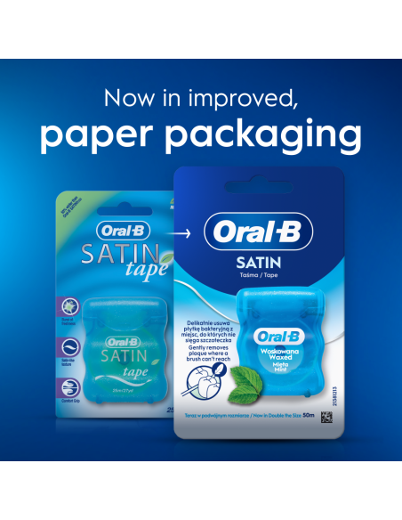KAST 144 tk! Oral-B Satin Tape Mint vahatatud hambaniit 50 m