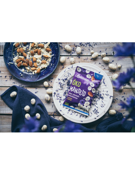 Loodusvägi ÖKO näks mandlid valges šokolaadis 50g AT-BIO-402