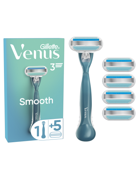 KAST 6 tk! Gillette Venus Smooth Naiste Raseerija + 4 Tera