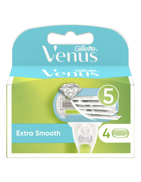 KAST 40 tk! Gillette Venus Extra Smooth Raseerija Varuterad, 4 tk