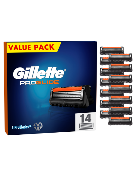 KAST 14 tk! Gillette Proglide Varuterad Meestele, 14 Vahetustera