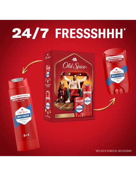 KAST 6 tk! Old Spice kinkekomplekt Sports Fan Whitewater