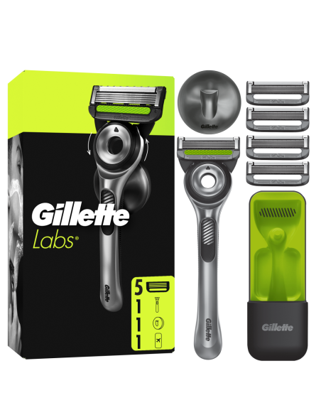 KAST 10 tk! Gillette Labs Raseerija Meestele koos 5 Vahetustera, Hoidiku ja Reisivutlariga