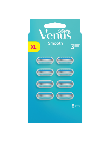 KAST 6 tk! Gillette Venus Smooth Raseerija Varuterad, 8 tk