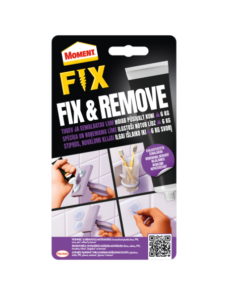 KAST 12 tk! Moment Fix & Remove eemaldatav liim 44 g