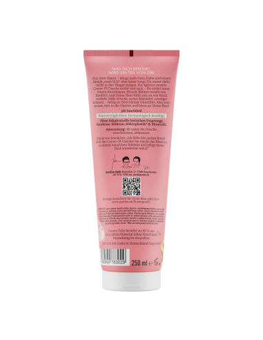 Jean&Len dušikreem-õli kirsi ja mandliõliga 250 ml