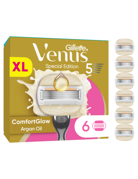 KAST 10 tk! Gillette Venus ComfortGlow Argan Oil 6 vahetustera