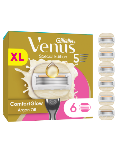 Gillette Venus ComfortGlow Argan Oil 6 Vahetustera