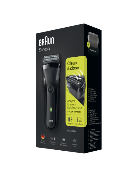 300s Braun Series 3 laetav pardel, must
