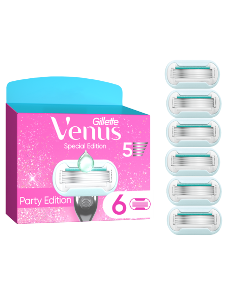 KAST 10 tk! Gillette Venus Party Edition 6 varutera