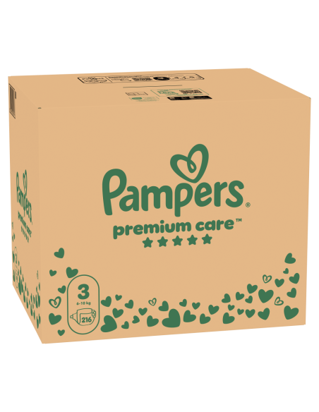 Pampers Premium Care teipmähkmed suurus 3 (6-10 kg) 216 tk