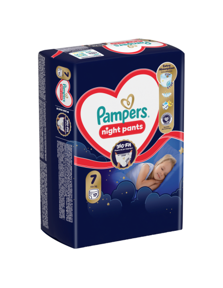 Pampers Night Pants püksmähkmed suurus 7 pakis 17 tk
