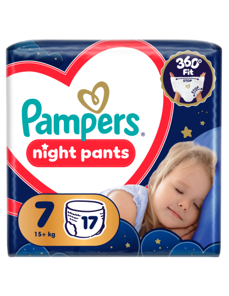 KAST 8 tk! Pampers Night Pants püksmähkmed suurus 7 pakis 17 tk
