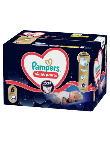 Pampers Night Pants püksmähkmed suurus 6 (80 tk)