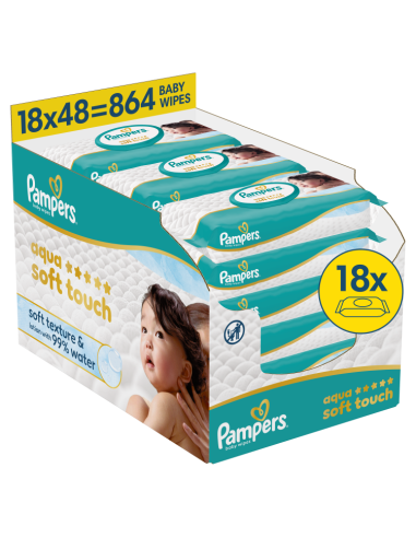 Pampers Aqua Soft Touch niisked beebisalvrätid...