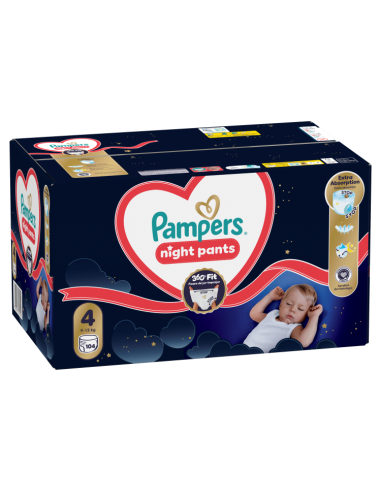 Pampers Night Pants püksmähkmed suurus 4 (104 tk)