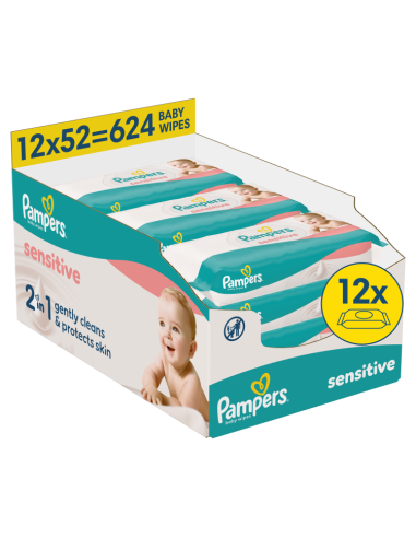 Pampers Sensitive niisked beebisalvrätid 12...