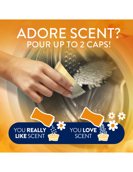 KAST 4 tk! LENOR lõhnagraanulid Gold Orchid 735 g (60 pesukorda)