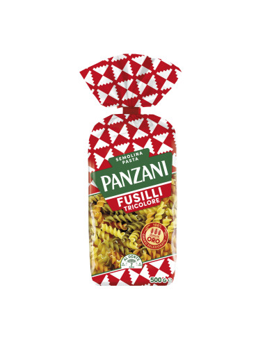 Panzani Fusilli 3-värvilised makaronid 500g