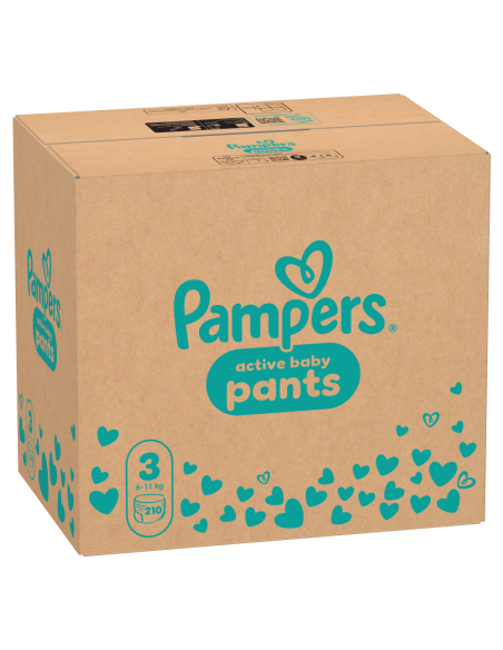 Pampers Active Baby Pants Püksmähkmed, Suurus 3, 210 tk