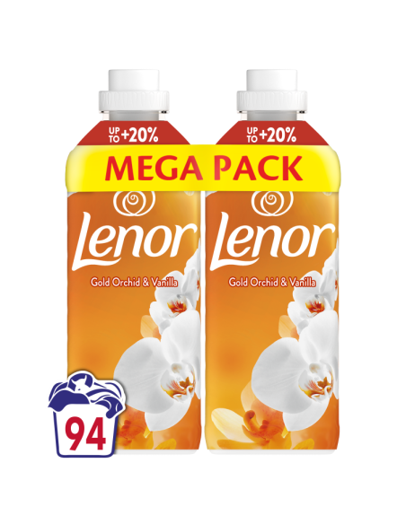 LENOR pesuloputusvahend Gold Orchid & Vanilla 2 x 987 ml (94 Pesukorda)