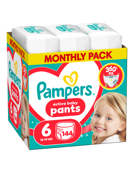 Pampers Active Baby Pants Mähkmed, Suurus 6, 144 tk