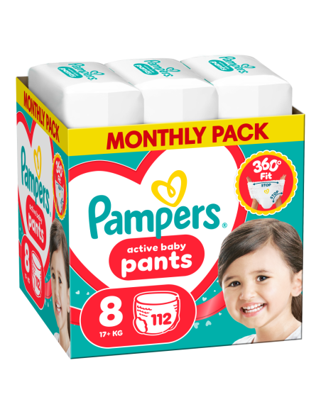 Pampers Active Baby Pants Mähkmed, Suurus 8, 112 tk