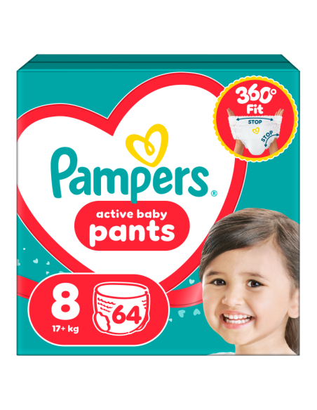 Pampers Active Baby Pants Mähkmed, Suurus 8, 64 tk