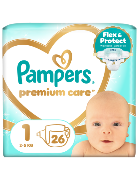 Pampers Premium Care Mähkmed,  Suurus 1 (Mini), 2–5 Kg, 26 Mähet