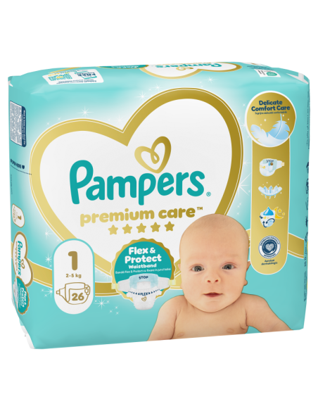 Pampers Premium Care Mähkmed,  Suurus 1 (Mini), 2–5 Kg, 26 Mähet