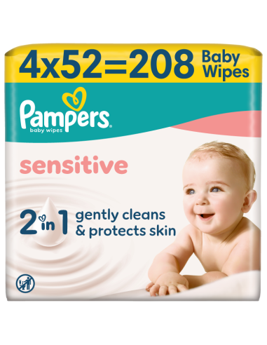 Pampers Sensitive Niisked Beebisalvrätid, 4...