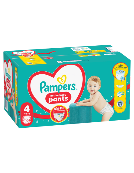 Pampers Active Baby Pants Mähkmed, Suurus 4, 108 Mähet