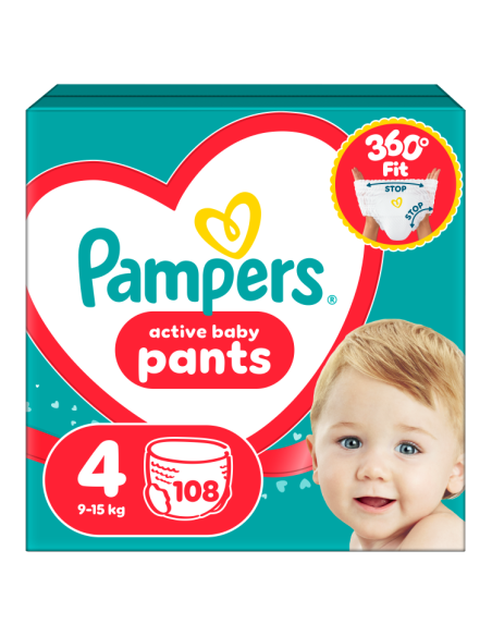 Pampers Active Baby Pants Mähkmed, Suurus 4, 108 Mähet