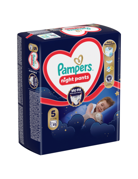 KAST 4 tk! Pampers Night Pants Püksmähkmed, Suurus 5, 22 Mähet