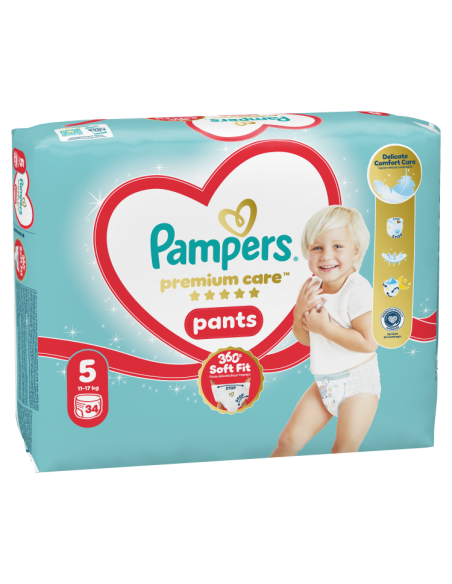 Pampers Premium Care Pants Püksmähkmed, Suurus 5, 34 Mähet
