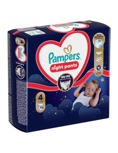 Pampers Night Pants Püksmähkmed, Suurus 4, 25 Mähet