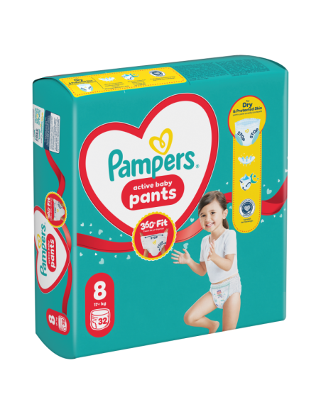 Pampers Active Baby Pants Püksmähkmed, Suurus 8, 32 Mähet